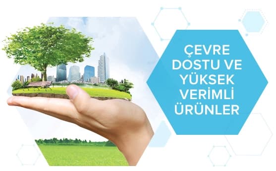 Elin üzerinde küçük ağaç ve yeşil alanlar, çevre dostu ve yüksek verimli ürünleri simg loading=