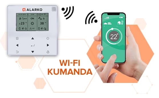 Wi-Fi kontrollü ALARKO termostat, mobil uygulama ile oda sıcaklığını uzaktan ayarlamayı sağlar