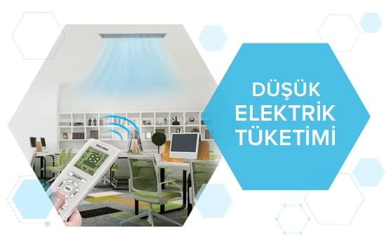 Düşük elektrik kullanımı, enerji tasarrufu ve çevre dostu, verimli çözümler sağlar