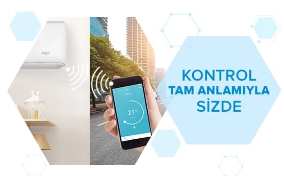 Klimayı, tamamen sizin anlayacağınız şekilde, telefonla kolayca kontrol edebilirsiniz