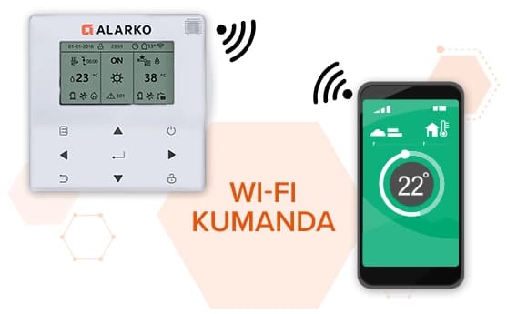 Wi-Fi kontrollü ALARKO termostat, mobil uygulama ile oda sıcaklığını uzaktan ayarlamayı sağlar