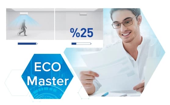 Eco Master sistemi, enerji tasarrufu ve verimlilikle, %25''e varan tasarruf avantajı sağlar