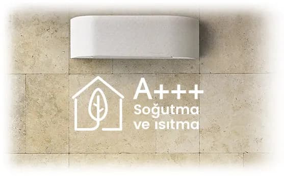 İklimlendirme, soğutma ve ısıtma, enerji verimli A+++ sınıfı cihaz